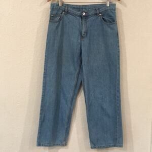 Faded Glory Boy Sz 16 Husky Straight Leg‎ Jeans 100% Cotton ORGANIC